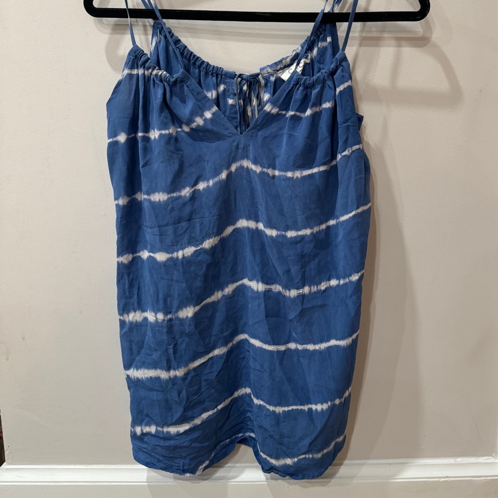 Acacia Blue Silk Tiedye Top Size P